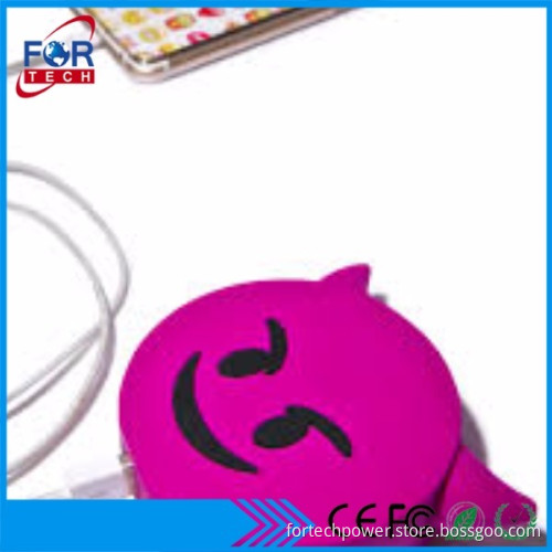 2017/2018 Creative Design Beautiful Cute Emoticon Emoji Power Bank 2600mAh For IPhone 7+